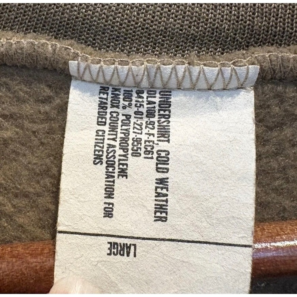 Usgi Ecwcs Base Layer Set Large Brown Military Po… - image 4